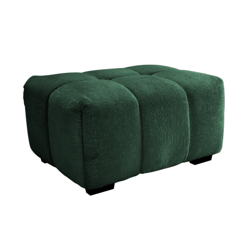 Green Chenille Ottoman, 35.43-Inch Wide Living Room Footstool