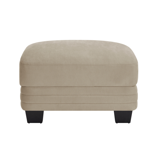 Camel Chenille Ottoman, 30.31 x 21.65 x 18.89 Inches