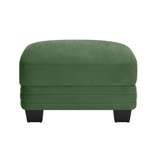 Green Chenille Ottoman, 30.31 x 21.65 x 18.89-Inch Footstool