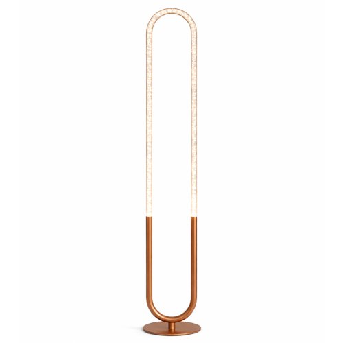 Zeon LED Floor Lamp, Bronze Metal, 60-Inch Standing Light for Home