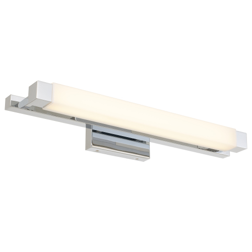 26-Inch Chrome Steel Integrated LED Bathroom Vanity Light Bar