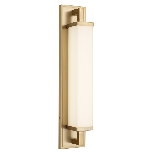 22-Inch Antique Brass Steel Integrated LED Bathroom Vanity Light