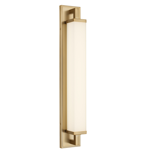 28-Inch Antique Brass Steel Integrated LED Vanity Light Bar
