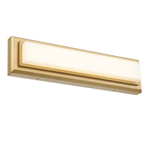 18-Inch Antique Brass Steel Integrated LED Bathroom Vanity Light Bar
