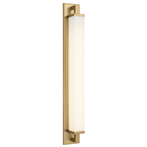 34-Inch Antique Brass Steel Integrated LED Bathroom Vanity Light Bar
