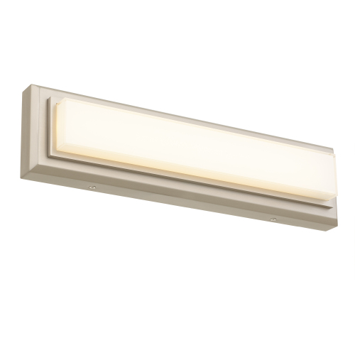 18-Inch Brushed Nickel Integrated LED Steel Bathroom Vanity Light