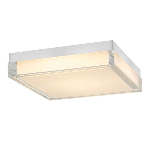 11-Inch Chrome Steel Integrated LED Flush Mount Ceiling Light