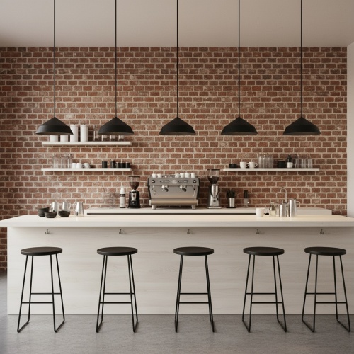 14-Inch Black Steel Integrated LED Dining Room Pendant Light