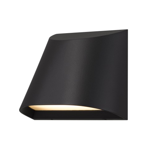 5.5-Inch Black Steel LED Wall Sconce for Outdoor Home Spaces
