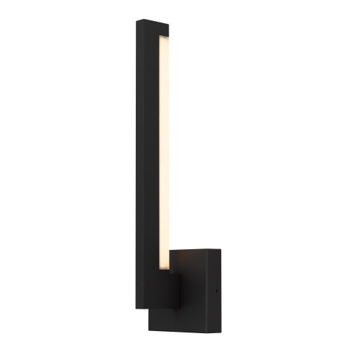 18-Inch Black Steel LED Bathroom Vanity Wall Sconce Light Fixture