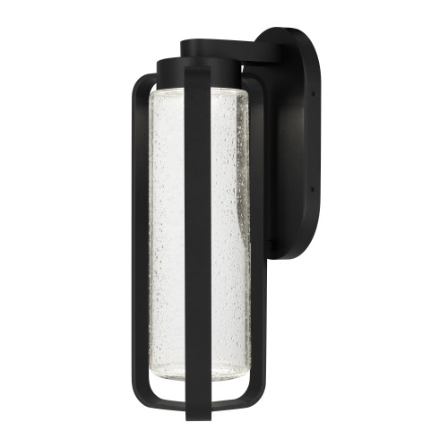 15.5-Inch Black Steel LED Wall Sconce for Bathroom Lighting