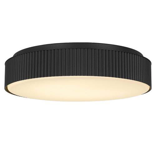 13 inch Black LED Flush Mount - Steel