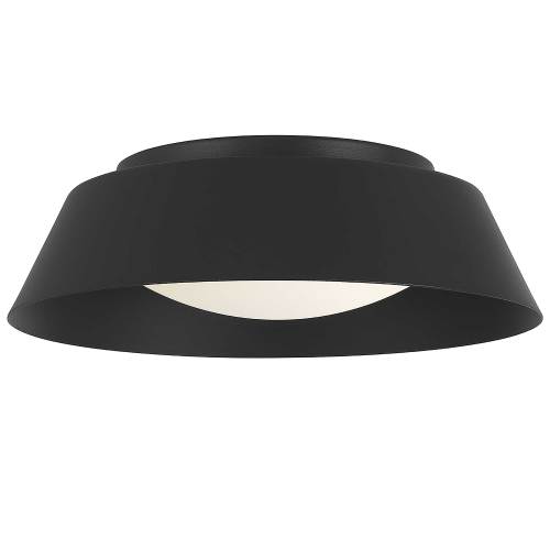 11-Inch Black Steel LED Flush Mount Bedroom Ceiling Fixture