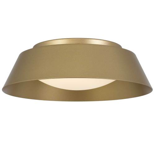 11-Inch Antique Brass LED Flush Mount Ceiling Light - Steel
