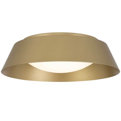 15 inch Brass LED Flush Mount - Antique Brass - Steel