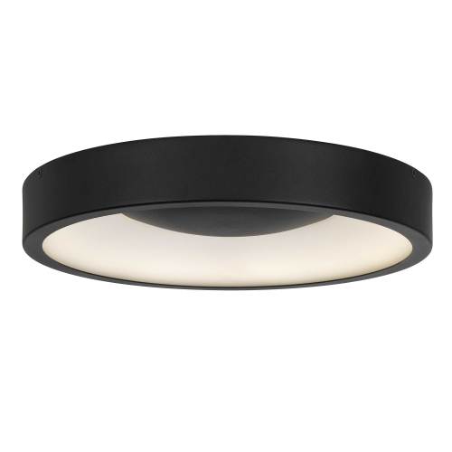 14-Inch Black Steel LED Flush Mount Ceiling Light