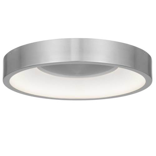 14 inch Aluminum LED Flush Mount - Brushed Nickel - Steel