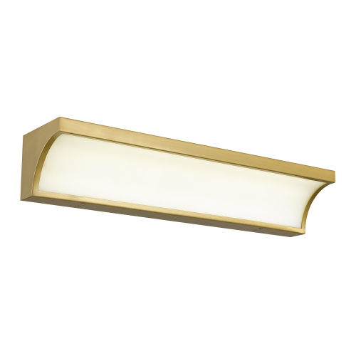 24-Inch Antique Brass Steel Integrated LED Bathroom Vanity Light