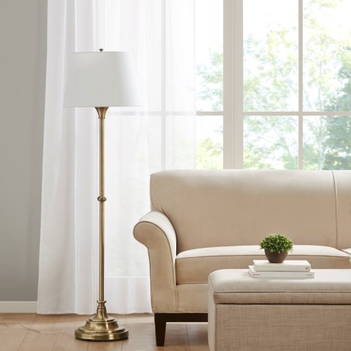 Bronze Iron Floor Lamp, 59-Inch Tall Lighting Fixture