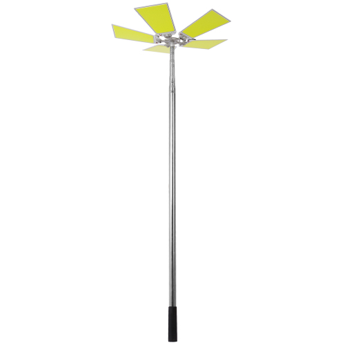 15000lm Black Metal Telescoping Camping Light, 30.3-Inch Portable
