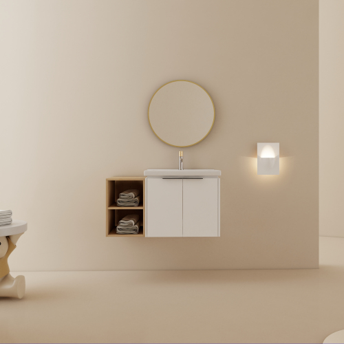 36 Inch Soft Close Doors Bathroom Vanity With Sink, and A Small Storage Shelves,BVC07436WHLTK - 36'' GlossyWhite - Plywood - Modern - Wall Mounted - 2 - 36-Inch - 1