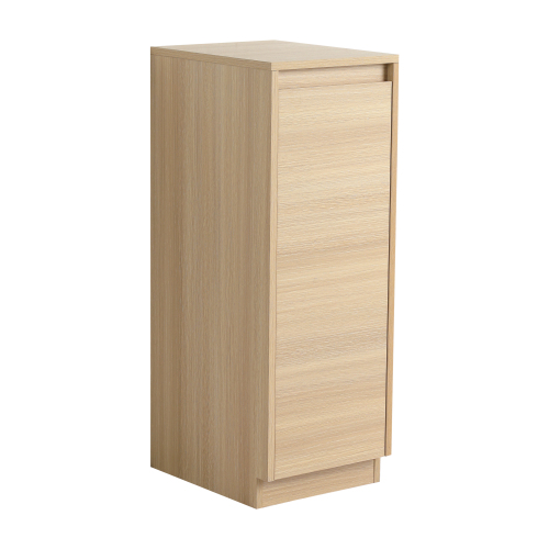 12-Inch Freestanding Plywood Bathroom Cabinet, American White Oak