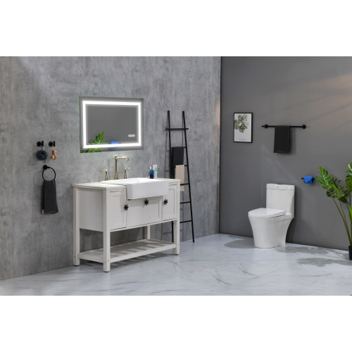 White Aluminium LED Bathroom Mirror, 32 x 24-Inch, Anti-Fog