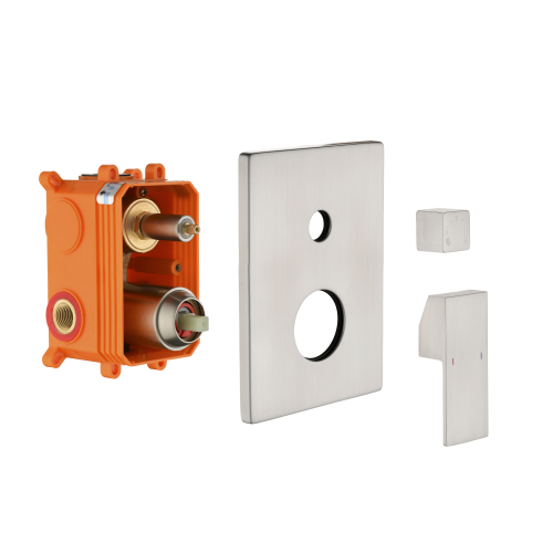 Brushed Nickel Solid Brass 3-Way Shower Diverter Valve Replacement Kit