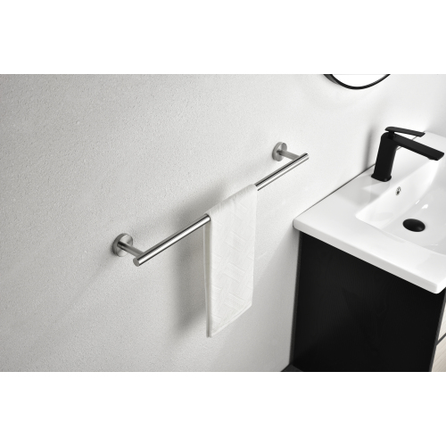 6-Piece Brushed Nickel Stainless Steel Wall-Mount Bathroom Towel Rack Set