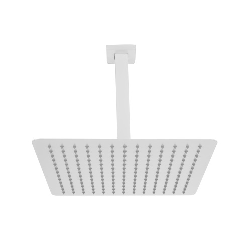 16-Inch White 304 Stainless Steel High-Pressure Rain Shower Head