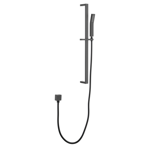 28-Inch Matte Black Stainless Steel Handheld Shower with 59-Inch Hose