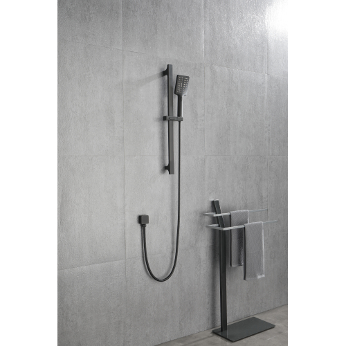 Eco-Performance 28-Inch Stainless Steel Hand Shower, Matte Black