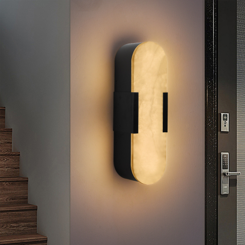 13.8-Inch Black Iron Wall Sconce Set of Two, Modern Indoor Lighting