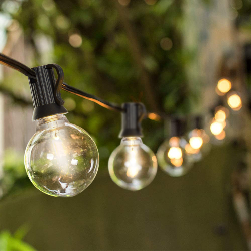 197-ft Black Copper LED Outdoor String Lights with 100 Bulbs