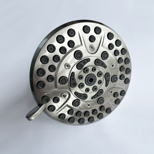 4.7-Inch Brushed Nickel ABS Rain Shower Head with 10 Spray Modes