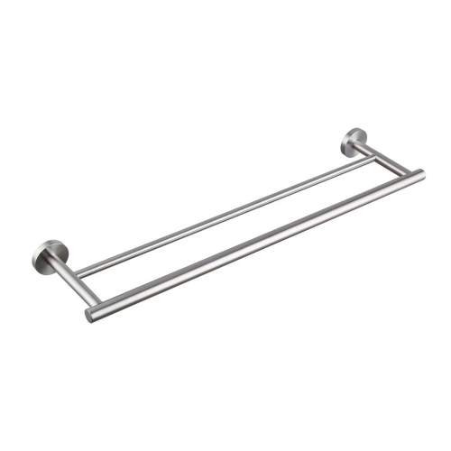 23.6-Inch Wall-Mounted Towel Bar in Brushed Nickel Stainless Steel