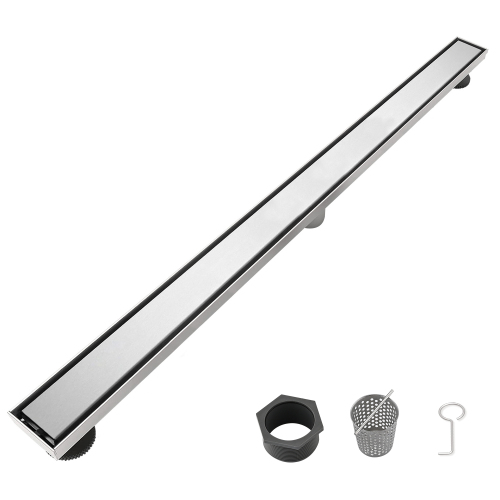 36-Inch Brushed Nickel Stainless Steel Linear Shower Floor Drain