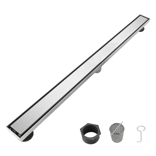 30-Inch Brushed Nickel Stainless Steel Linear Shower Floor Drain