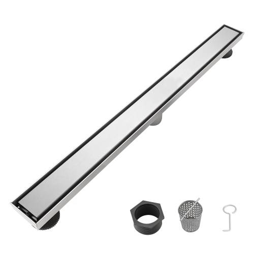28-Inch Brushed Nickel 304 Stainless Steel Linear Shower Drain