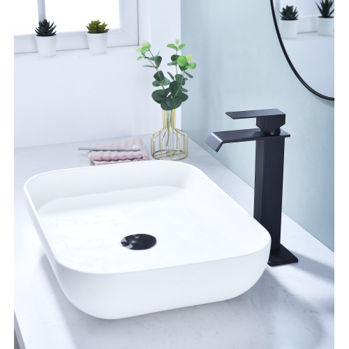 Matte Black Stainless Steel Waterfall Single-Handle Bathroom Faucet - Matte Black - Stainless Steel - Matte Black - Stainless Steel
