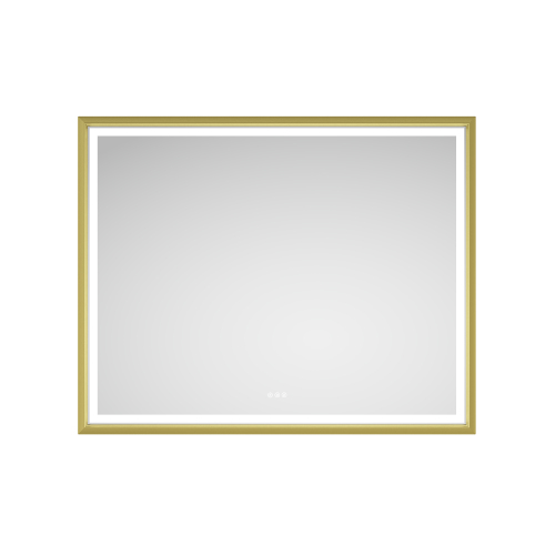 Gold Aluminium 42 x 24-Inch LED Anti-Fog Bathroom Wall Mirror