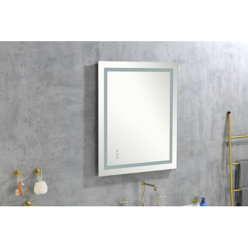 40 x 36-Inch White Aluminium LED Bathroom Mirror with Dual Lighting