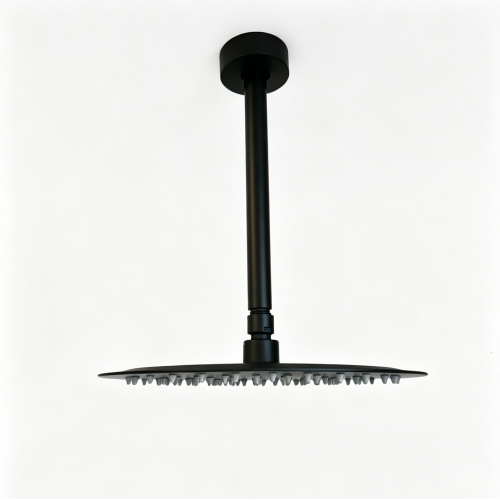 10-Inch Matte Black Stainless Steel High-Pressure Rain Shower Head
