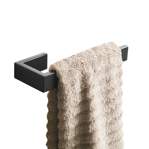 Black SUS304 Stainless Steel Angled Open-Arm Bathroom Towel Rack