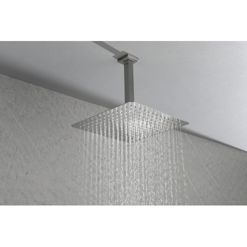 10-Inch Brushed Nickel Stainless Steel High-Pressure Rain Shower Head