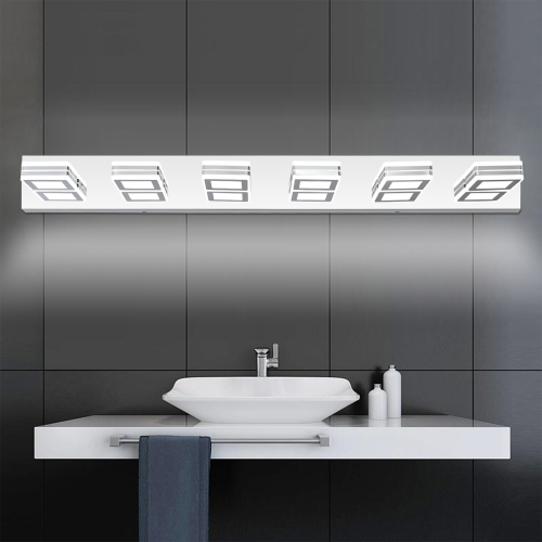 39-Inch Modern Chrome Iron 6-Light LED Vanity Wall-Mount Fixture