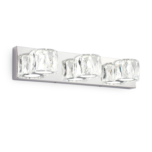 20.5-Inch Chrome 3-Light Aluminum Vanity Sconce for Bathroom Mirrors