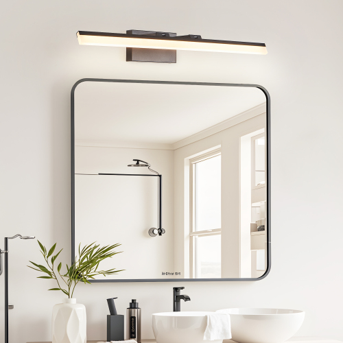 32-Inch Modern Black Iron LED Vanity Wall Light for Mirrors