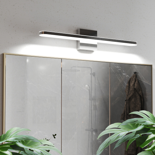24-Inch Chrome Iron Dimmable LED Vanity Bar Light, 12W 6000K