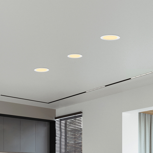 12-Pack 6-Inch White Iron Ultra-Thin LED Recessed Ceiling Lights